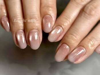 リライトネイル(Relight nail)/ちゅるんマグネット×グラデ