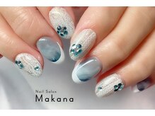 デニムレースネイル