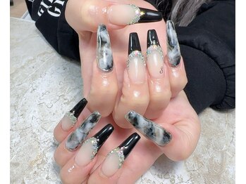 Merci Nail Salon 川崎店の写真/【スカルプ長さだしマグネットorフラッシュorミラーネイル¥10,980】長さだし・亀裂補強もお任せ下さい!