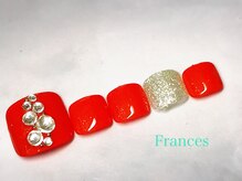 フランセス(Frances)/シンプルビジューネイル