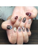 エムネイル(Ｍ)/_アンティークネイル_