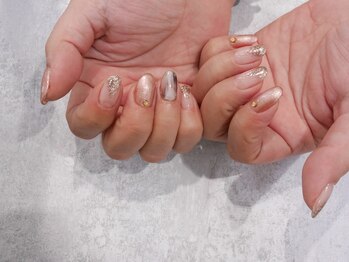 アーリーネイルズウィズアイラッシュ チャチャ小倉店(Early Nails With eyelash)/きれいめニュアンスネイル