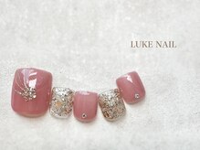 ルークネイル(LUKE NAIL)/うるつやピンクフットネイル