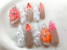ネイルサロン マーチ おもろまち店(NAIL SALON MARCH)/Summer Flower