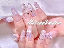 エムズ ネイルサロン(M2)/長さだしパープルチェリーネイル