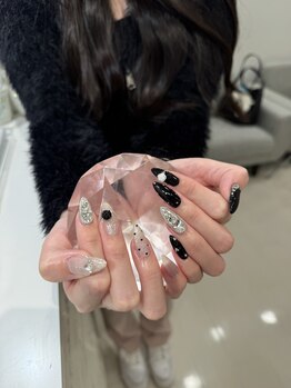 ジューシーネイル 天神店(Juicynail)/薔薇ネイル