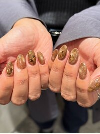 マグネットハートホロネイル