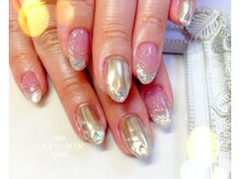 ネイルズ カスミン(nails CASU-MIN)/ミラーネイル&ガラスフレンチ