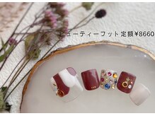 ネイルアンドアイラッシュ ブレス エスパル山形本店(BLESS)/カラフルストーンで気分上昇！