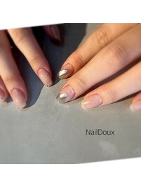 ミラー＆しずくネイル