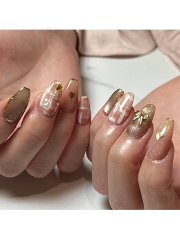 オーク アイラッシュアンドネイル たまプラーザ(OAK)/ツィードネイル