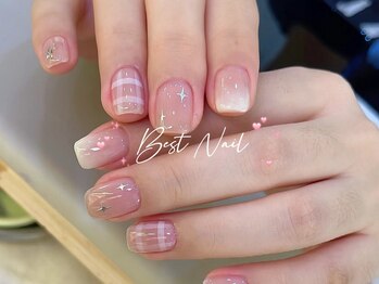 Best Nail 銀座店【ワンホンネイル・スカルプ・パラジェル・上品ジェルネイル】/チェックネイル