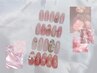 【pink collection】ピンク定額/サンプル4種/ワンホン韓国系フルアート◎