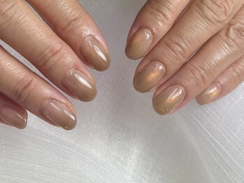 ハナンネイル(HANAN nail)の写真/【大人シンプルネイル】手肌が綺麗に見える肌馴染みカラー×フィルインで自爪を保護◎ハンドスパも人気♪