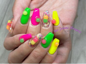 アン ジョーヌドラゴ/【自爪ネイル】ネオンネイル