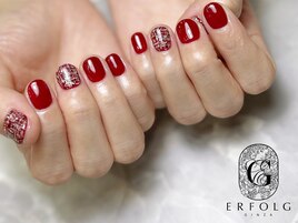 ショートネイル×冬ネイル