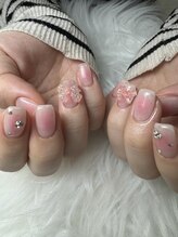 フラワーズネイル(flowers nail)/ふんわりチークネイル