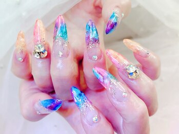 ネイルサロン ジェイ(Nail Salon J)の写真/自爪の長さや形でお悩みの方へ☆スカルプorチップ長さ出しで、スラっとのびる理想の美しい爪を実現♪