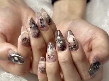 アリスリー 千葉駅前店(Arisly)の写真/長さだし込みのデザインを豊富にご用意☆【選べる透明感ネイル￥12900～】スカルプならではのクリア感♪