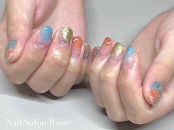 ライズ 本町店(Raize)/ニュアンスネイル/カラフル