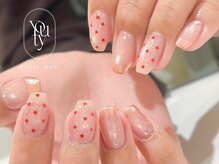 ユーティーネイル(Youty Nail)/ドット／ フレンチミラー