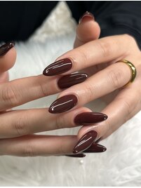 大人ボルドーネイル