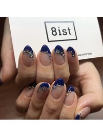 ななめフレンチネイル[新宿]