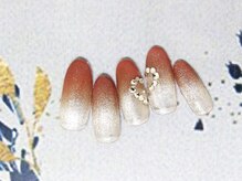 ネイルライフ(NailLife)/フラッシュグラデハートネイル