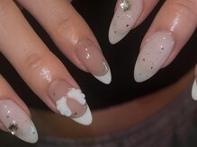 ジェミーネイル エビス(Jemiy nail ebisu)/韓国フレンチ星ラメ羽