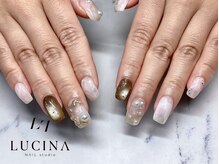 ネイルスタジオ ルキナ(LUCINA)/H-615ニュアンスホワイトネイル