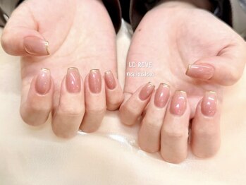 ルレーブ(LE REVE)/ミラーフレンチネイル