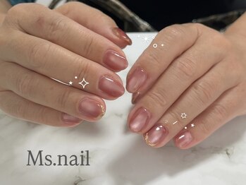 ミスネイル 沖縄 豊崎店(Ms.naiL)/キラキラ宝石ネイル