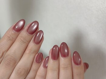ウーニャ(unas)の写真/100色以上のマグネット取扱い◇ 《mugunet nail￥6,100》シンプルなのに可愛い、トレンド感のある指先へ-