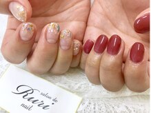 サロンドルリネイル(salon de Ruri nail)/◎キラキラグラデ＊アシメネイル
