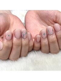 シルバーアートネイル