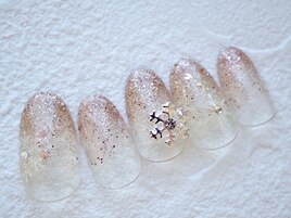 冬ネイル雪の結晶