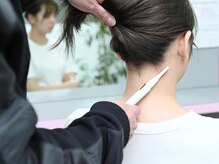 理想のうなじをカウンセリングの上でプロの美容師が形成◎