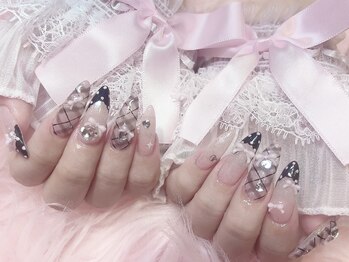 モカ 京橋(moca)/【Akari】チェックネイル