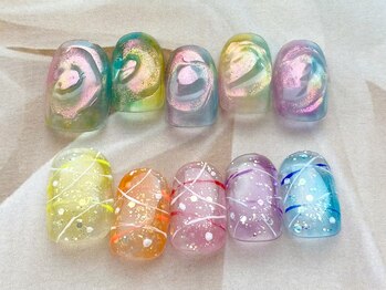 ココロ 新橋(kokoro)の写真/【毎月変わる定額design☆】大人気の定額デザインご用意しております！手書きアート自信あり◎