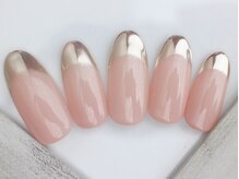 ネイルサロン あかねいろ/秋冬　シンプルミラー