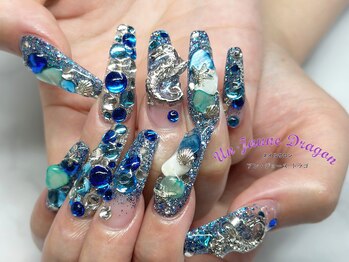 アン ジョーヌドラゴ/【ロングネイル】ブルーネイル