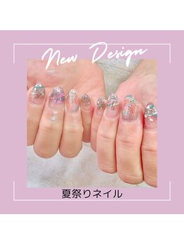 エクシア(ecxia)/夏祭りネイル