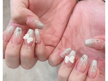 レアネイル 新宿(le'a nail)/ラメグラデーションデザイン