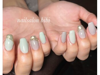 ネイルサロン ビビ(bibi)/ミラーネイル