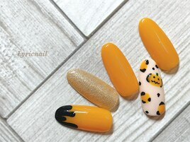 隠れかぼちゃのハロウィンネイル