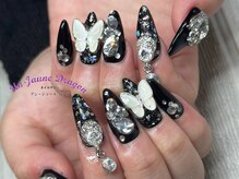 アン ジョーヌドラゴ/【ロングネイル】ブラックネイル