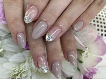ディーネイル 四条烏丸(D-nail)/【春井】シェルネイル×シンプル