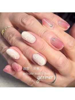 ジェルメ(germer)/ぷっくりハートがアクセントに！