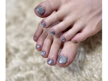 シャボン玉ネイル