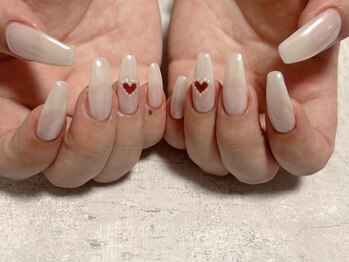 ひまりネイル(ひまりnail)/パールミラーネイル